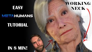 Easy MetaHumans Tutorial (5.3 And 5.4): Face, Body, AND NECK Animation in 8min