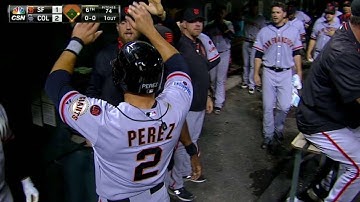 SF@COL: Pagan gets Giants on the board with RBI knock