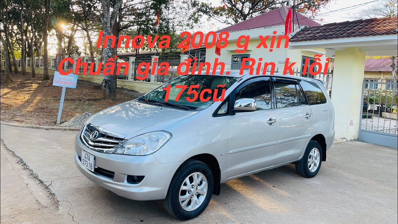 Xe innova 2008 g xịn. Chuẩn gia đình. K dịch vụ. Rin k lỗi. 175triệu. 0935.906.360