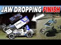 A jawdropping finish at kings speedway for the win