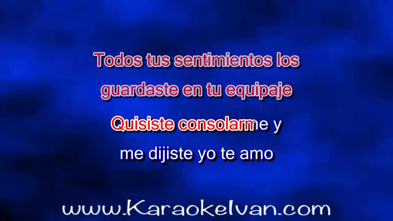 Sonora Everest Hoja en Blanco (KARAOKE) YouTube