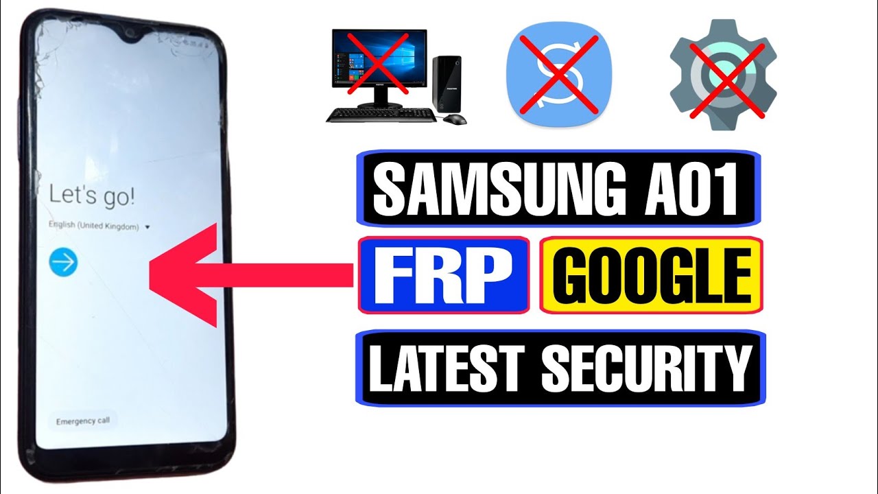 SAMSUNG Galaxy A01 FRP Bypass Android 10/New Method Samsung A01