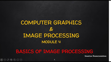 Basics of image processing