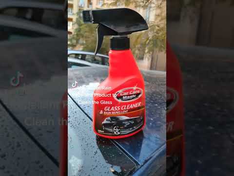 تجربه طارد الامطارعلى زجاج السياره