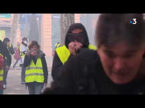 Toulouse: violents incidents pendant la manif des gilets jaunes