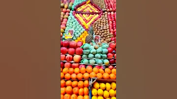 لمسات حلوه لاحد متاجر الفواكه والخضروات 