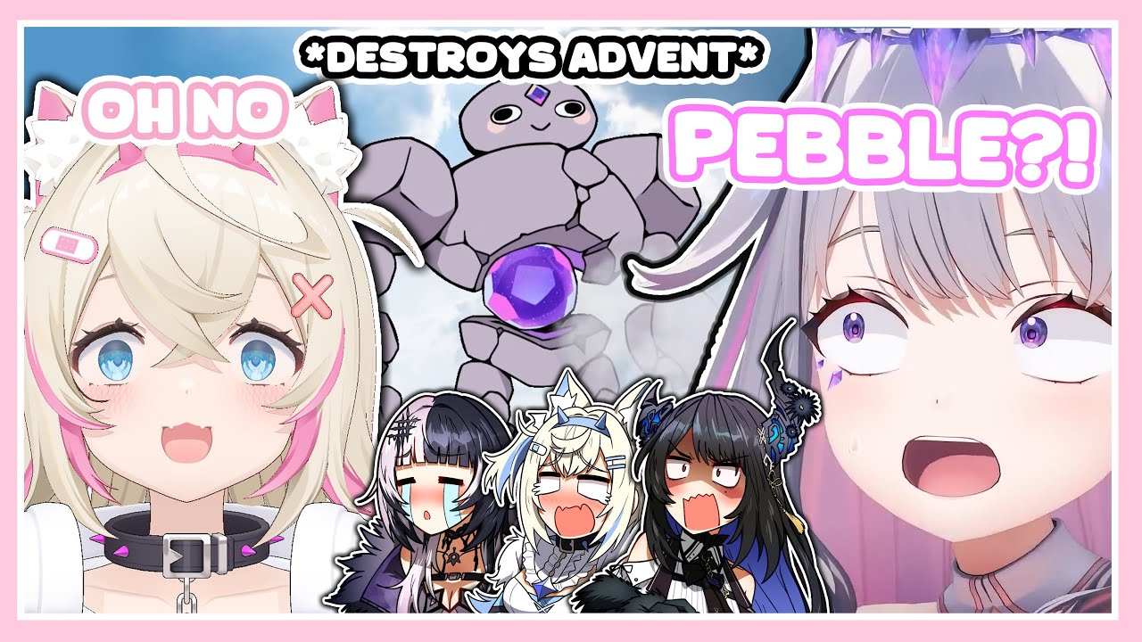 Мококо призвал камешек с конечностями снаружи своего дома и был уничтожен...【HoloEN】