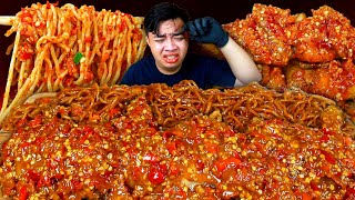 PANAS 🔥 MUKBANG MIE GACOAN LEVEL 8 TERPEDAS   AYAM GEPUK PAK GEMBUS 200 CABE