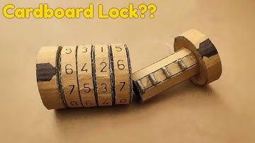Make amazing Lock from cardboard || Homemade || From Waste To Best ||