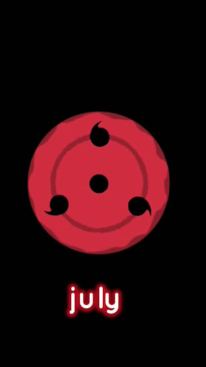 Your birthday month Your sharingan #naruto