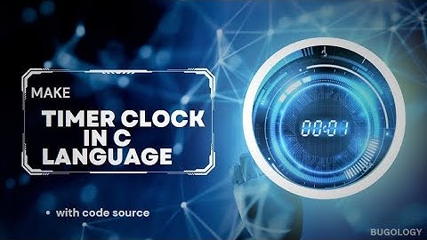 Create Timer Clock ⏲️ in C programming language in VScode |#bugology #programming #watch #coding .