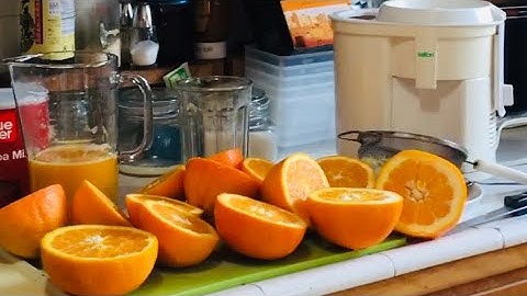Làm Nước Cam Tại Nhà Uống - Homemade orange Juice - Cuộc sống ở Mỹ -   Loan Geraci Channel
