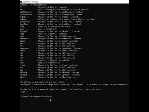Netsh in 5 minutes