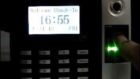 Fingerprint Attendance System S10 - Fingerprint Detection & Rejection