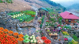 Impossible in Record Time 😱 Off Grid Harvest, Rose Garden \u0026 Wood Stone Farm