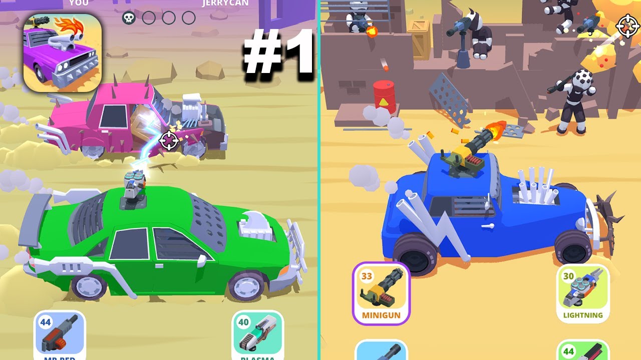 Desert Riders Car Battle Game Hyper Hybrid Casual Gameplay