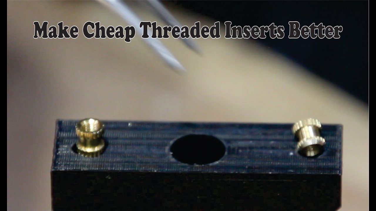 Easiest way to modify 3D inserts to insert easier. - YouTube