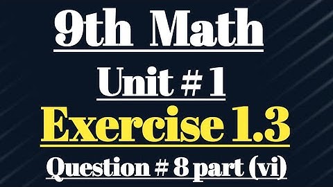 class 9th math exercise 1.3 question 8 part vi solve #importantquestions #matrices
