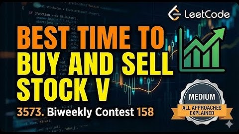 3573. Best Time to Buy and Sell Stock V || Biweekly Contest 158 || LeetCode medium || DP