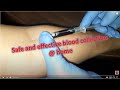 Safe and effective blood collection skills at home