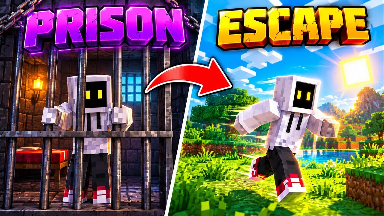 CAN I ESCAPE FROM THIS PRISON IN MINECRAFT PE 😨 - YouTube