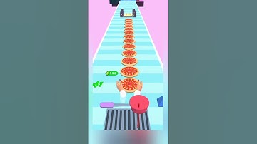 Pizza Runner : Pizza stack Game #satisfying Gameplay #Shorts