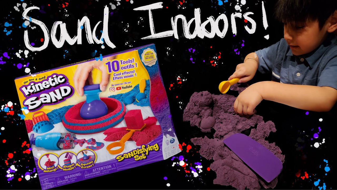 PLAYING WITH SAND INSIDE *MESSY* - YouTube