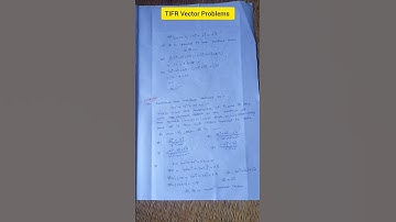 TIFR Vector Problems Solutions