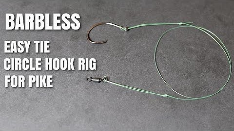 Easy Tie Barbless Circle Hook Rig For Pike