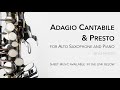 Adagio cantabile  presto by fj haydn alto saxophone  piano