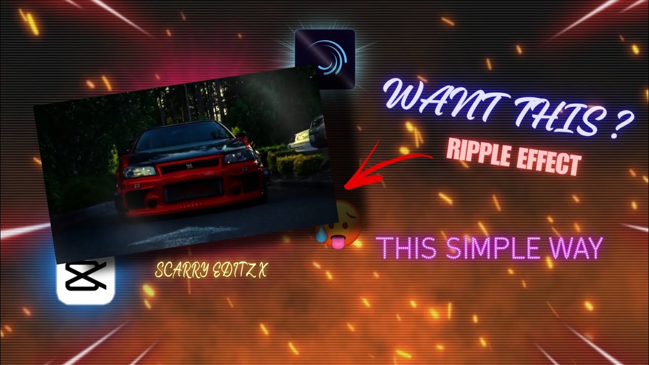 🚗💥 Insane Car Ripple Effect on Mobile! | CapCut & Alight Motion ...