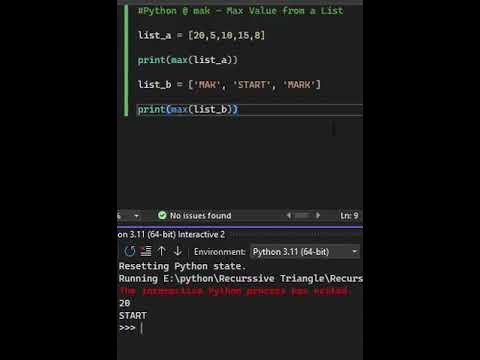 How to get longest string from a list in python #python # ...