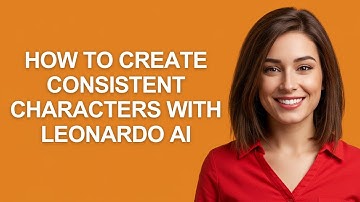 How to Create Consistent Characters with Leonardo Ai - AshleyHowTo