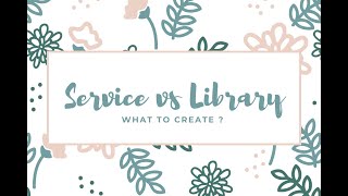Service vs Library #backenddevelopment #systemdesign #software