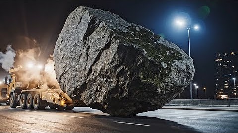 Een berg verzetten: de onmogelijke reis van 11 nachten van een 340 ton wegende rots