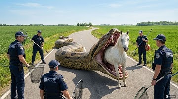 😱 HEROIC RESCUE! Giant Python Attacks Horse - Brave Team Saves Life | Real Animal Rescue
