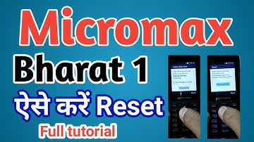 How to reset micromax bharat 1 2018 | hard reset || techz reviewer ||