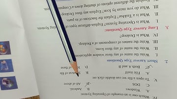 Basic Of Working With Computer/class 6 exercise PSEB