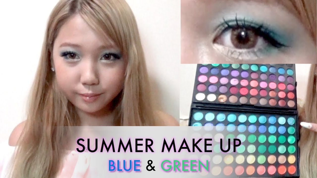 SUMMER MAKEUP/BLUE & GREENメイク