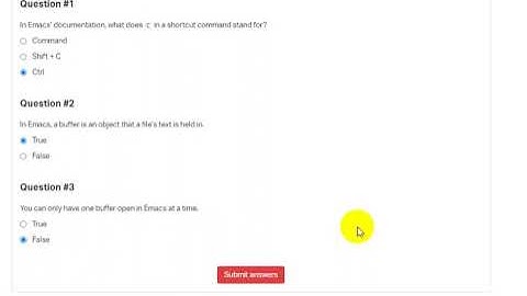 Quiz 7  0x02  Emacs (ALX)