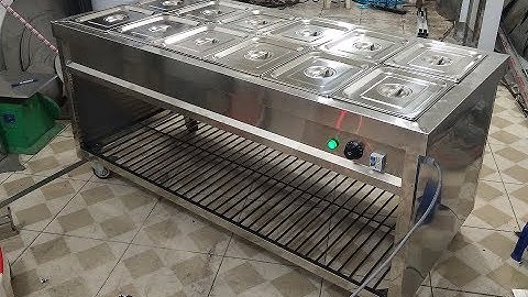 TỦ GIỮ NÓNG THỨC ĂN 12 KHAY VIP KHÔNG KÍNH - Cơ khí 88