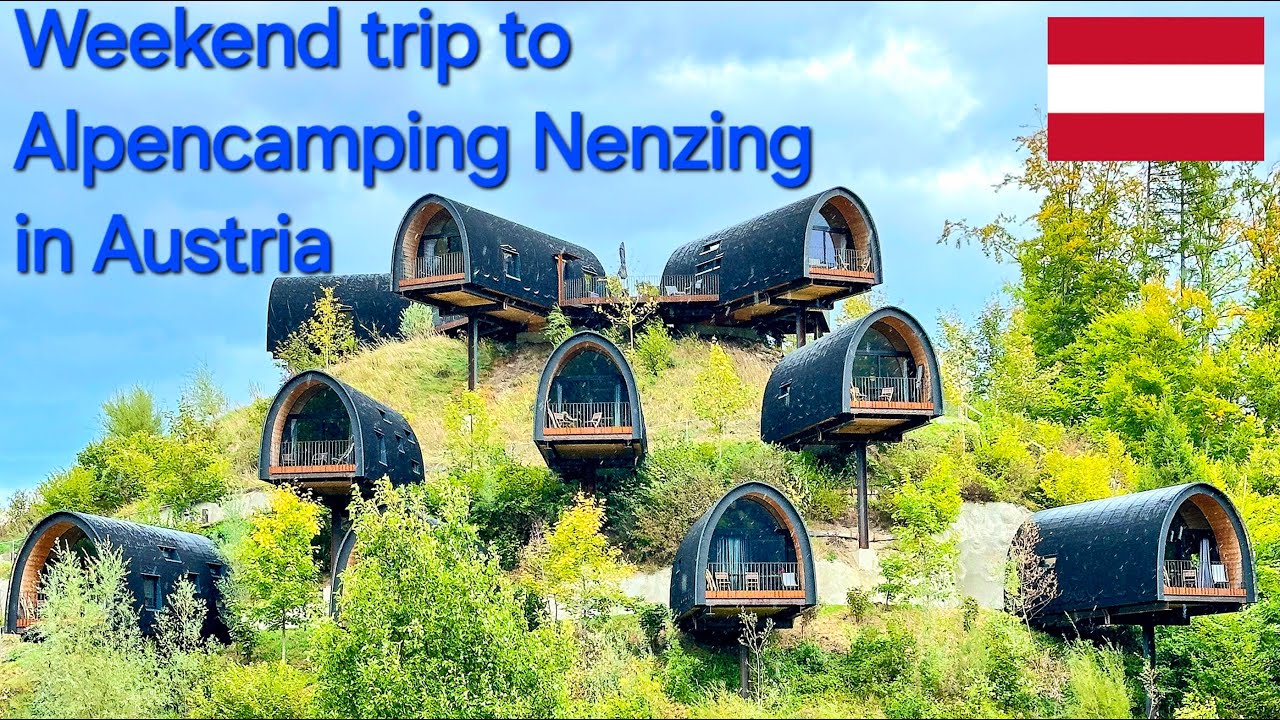 Luxury camping place at Alpencamping Nenzing in Austria, spa area and pools, cosy restaurants, shop