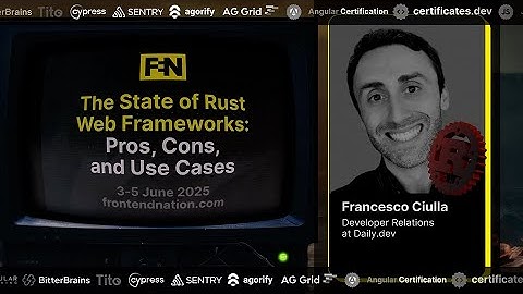 Frontend Nation 2025: The State of Rust Web Frameworks: Pros, Cons & Use Cases by Francesco Ciulla