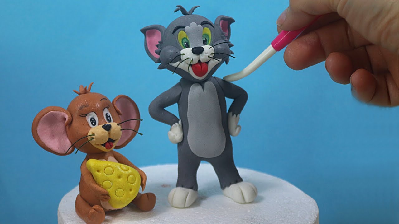 Come realizzare Tom di Tom & Jerry in pasta di zucchero - Cake Topper