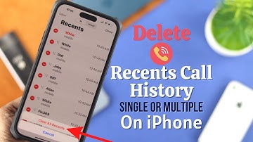 How to Delete All Recent Call History on iPhone!