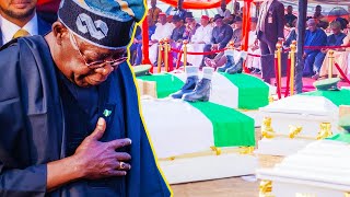 Tinubu Oversees First Mass Burial In His Administration - Soldiers Killed In Okuama \& Bomadi Buried