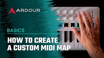 How to create a custom MIDI map for Ardour