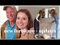 VLOG: Apartment Updates, Furniture Shopping w Mom, Building Shelves w Dad + Lululemon Haul