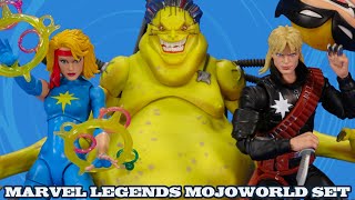 Marvel Legends MojoWorld Longshot Dazzler Wolverine Mojo Deluxe Set X-Men Hasbro Figure Review