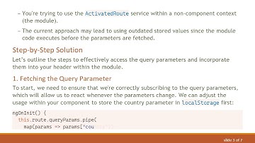 Solving the Get Query Param from URL Problem in Angular Modules